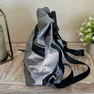 Steve Madden Gray & Black Backpack